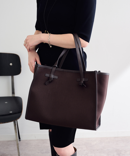 GIANNI CHIARINI(ジャンニ キアリーニ)の「《WEB限定》GIANNI CHIARINI/ ジャンニ キアリーニ MARCELLA(トートバッグ・レディース・ブラック/ブラウン・FREE)」の6枚目の写真