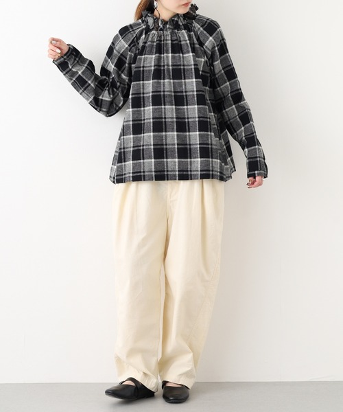 FUNALIVE(ファンアライブ)の「pas a pas チェックチュニック 長袖(Tシャツ/カットソー・レディース・A/B・FREE)」の16枚目の写真