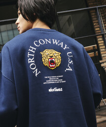 限定展開 WILD THINGS/ワイルドシングス TIGER SWEAT / タイガー クルーネック スウェット