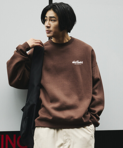 WILD THINGS（ワイルドシングス）の「限定展開 WILD THINGS/ワイルドシングス TIGER SWEAT / タイガー クルーネック スウェット（スウェット・メンズ・アッシュグレー/ブラック/ネイビー/ブラウン・SMALL/MEDIUM/LARGE）」の12枚目の写真