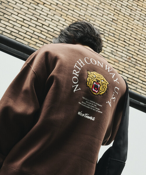 WILD THINGS（ワイルドシングス）の「限定展開 WILD THINGS/ワイルドシングス TIGER SWEAT / タイガー クルーネック スウェット（スウェット・メンズ・アッシュグレー/ブラック/ネイビー/ブラウン・SMALL/MEDIUM/LARGE）」の17枚目の写真