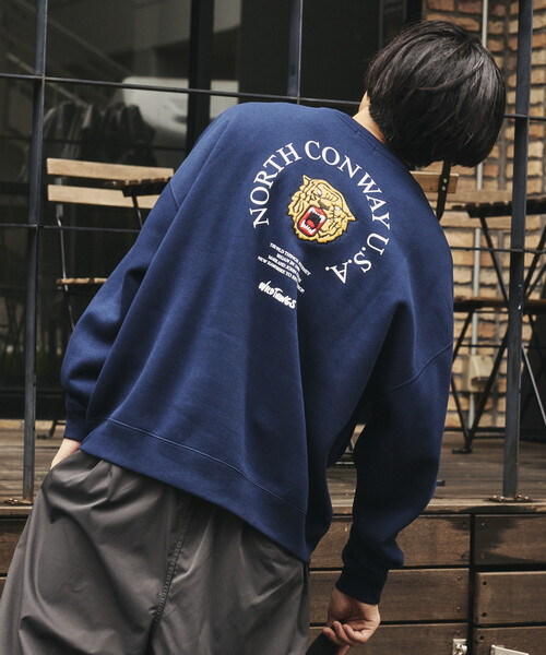 WILD THINGS（ワイルドシングス）の「限定展開 WILD THINGS/ワイルドシングス TIGER SWEAT / タイガー クルーネック スウェット（スウェット・メンズ・アッシュグレー/ブラック/ネイビー/ブラウン・SMALL/MEDIUM/LARGE）」の8枚目の写真