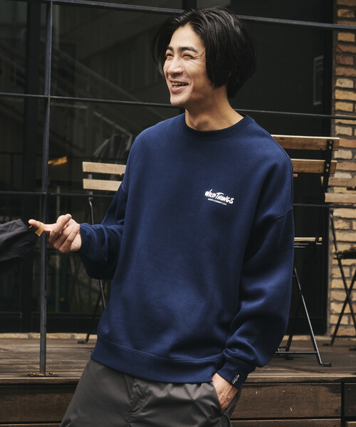 WILD THINGS（ワイルドシングス）の「限定展開 WILD THINGS/ワイルドシングス TIGER SWEAT / タイガー クルーネック スウェット（スウェット・メンズ・アッシュグレー/ブラック/ネイビー/ブラウン・SMALL/MEDIUM/LARGE）」の9枚目の写真