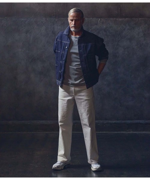 junhashimoto(ジュンハシモト)の「SEMI FLARE DENIM(デニムパンツ・メンズ・インディゴブルー/ホワイト・5)」の13枚目の写真