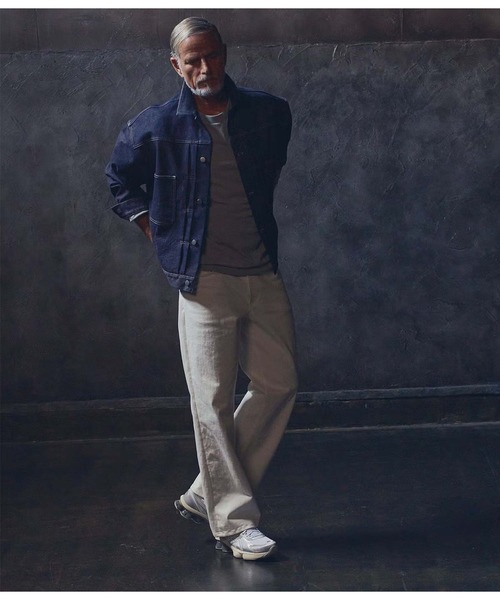 junhashimoto(ジュンハシモト)の「SEMI FLARE DENIM(デニムパンツ・メンズ・インディゴブルー/ホワイト・5)」の14枚目の写真