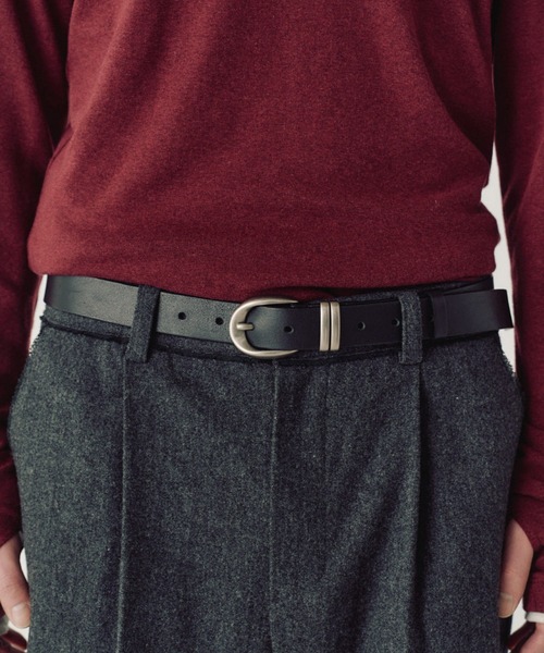 MMIC(エムエムアイシー)の「【MMIC】ORSON CORE BELT / 【エムエムアイシー】オーソンコアレザーベルト(ベルト・メンズ・ブラック/ブラウン・ONE SIZE)」の2枚目の写真