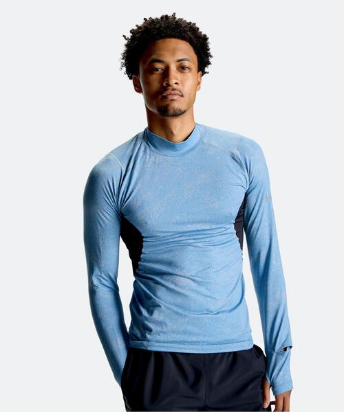 UNDER ARMOUR(アンダーアーマー)の「UAジャカード ロングスリーブ シャツ(トレーニング/メンズ)(Tシャツ/カットソー・メンズ・ブルー系・XL/2XL/L/3XL/M/S)」の1枚目の写真