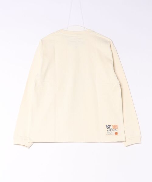 go slow caravan(ゴースローキャラバン)の「超ヘビーUSA/C バリスタ猫 ロングスリーブ TEE(Tシャツ/カットソー・メンズ・ナチュラル/マスタード・SMALL/X-LARGE/LARGE/MEDIUM)」の3枚目の写真