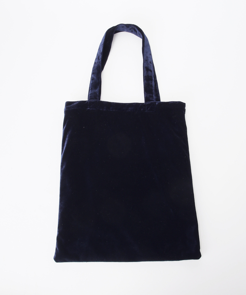 U by SPICK&SPAN(ユーバイスピックアンドスパン)の「UBY ビジューベロアトートバッグ(トートバッグ・レディース・カーキ/ピンク/チャコールグレー/ネイビー・FREE)」の8枚目の写真