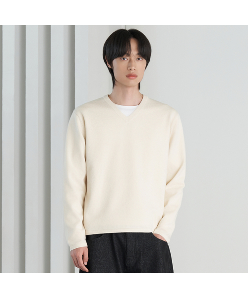 HYOJI(ヒョージ)の「26 FW ソフトタッチLIGHTWEIGHT 3タイプクロップドニットTシャツ (4カラー)(ニット/セーター・メンズ・アイボリー系/ネイビー系2/ネイビー系/ネイビー系1/アイボリー系1/グレー系/グレー系1/ブラック系2/ブラック系1/グレー系2/アイボリー系2/ブラック系・L/M)」の9枚目の写真