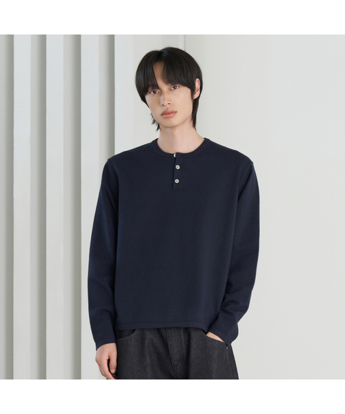 HYOJI(ヒョージ)の「26 FW ソフトタッチLIGHTWEIGHT 3タイプクロップドニットTシャツ (4カラー)(ニット/セーター・メンズ・アイボリー系/ネイビー系2/ネイビー系/ネイビー系1/アイボリー系1/グレー系/グレー系1/ブラック系2/ブラック系1/グレー系2/アイボリー系2/ブラック系・L/M)」の10枚目の写真