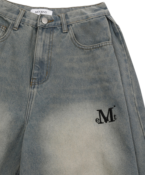 MUCENT(ムセント)の「ペンタサイドピンタックデニムパンツ 男女共用 (2カラー)(デニムパンツ・レディース・ブラック系その他3・#20)」の12枚目の写真