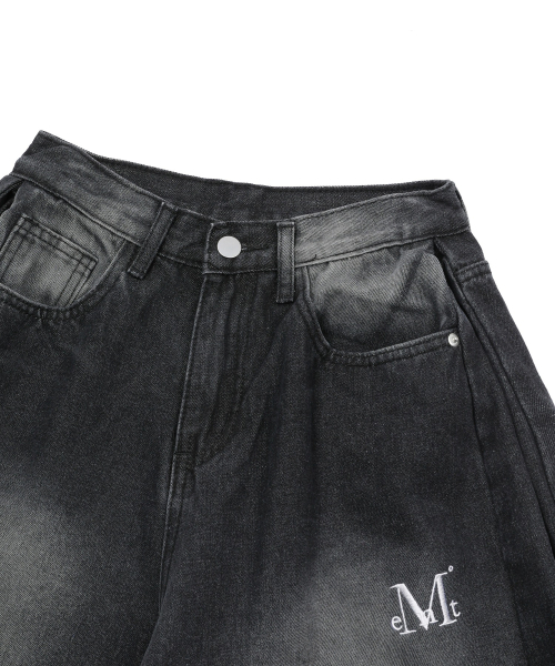 MUCENT(ムセント)の「ペンタサイドピンタックデニムパンツ 男女共用 (2カラー)(デニムパンツ・レディース・ブラック系その他3・#20)」の22枚目の写真