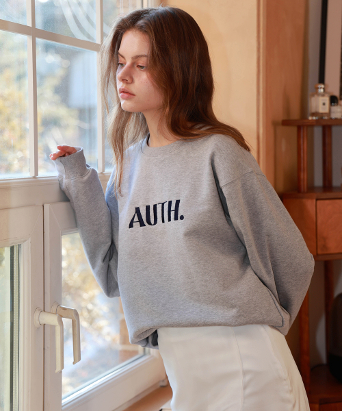 AUTH.(オース)の「アセンティックスウェットシャツ (グレー)(スウェット・レディース・その他・FREE)」の2枚目の写真