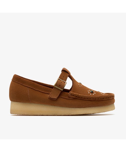 【美品‼️】Clarks Originals ワラビー ブラウン スエード セール】Wallabee T Bar / ワラビーTバー （ブラウン / オレンジ