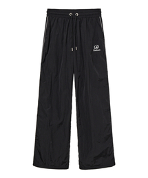 DRAWSTRING NYLON PANTS IN BLACK