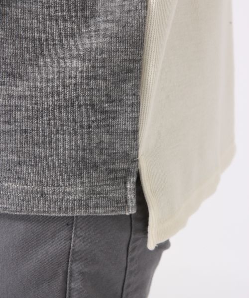 RAGEBLUE（レイジブルー）の「切り替えパネルクルー/717480（Tシャツ/カットソー・メンズ・グレー/ネイビー/ホワイト・MEDIUM/LARGE）」の11枚目の写真