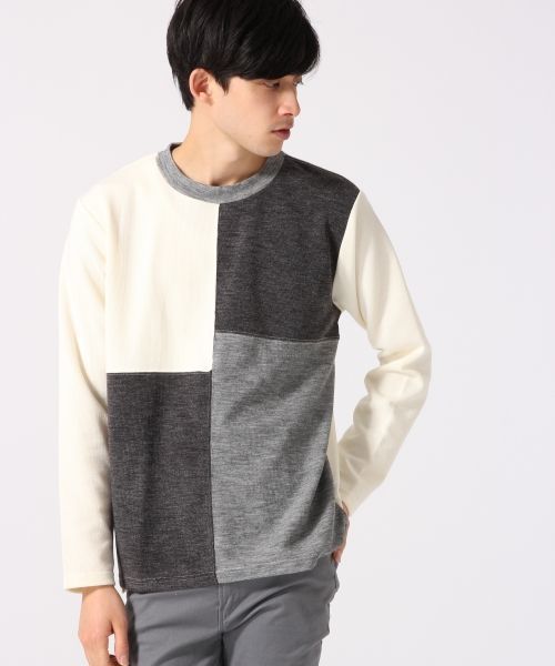 RAGEBLUE（レイジブルー）の「切り替えパネルクルー/717480（Tシャツ/カットソー・メンズ・グレー/ネイビー/ホワイト・MEDIUM/LARGE）」の17枚目の写真