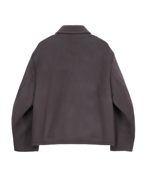 ENDOOR（エンドア）の「ファインウールショートコート（パープルグレー）（ダッフルコート・メンズ・パープル・MEDIUM/LARGE）」の10枚目の写真