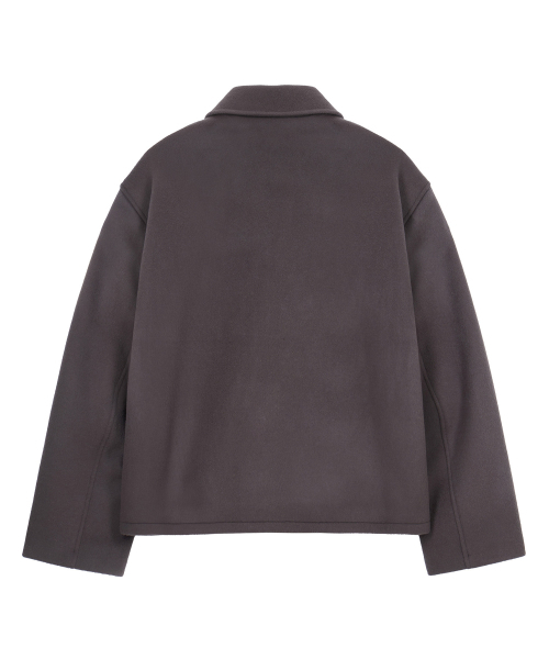 ENDOOR（エンドア）の「ファインウールショートコート（パープルグレー）（ダッフルコート・メンズ・パープル・MEDIUM/LARGE）」の11枚目の写真