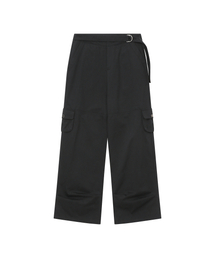 Belted cargo pants BLACK
