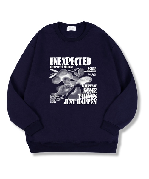TI.GLAKE(ティーグレイク)の「エイサイドオーバーフィット特裏毛マンツーマンTシャツ4カラー(スウェット・レディース・ブラック/ネイビー/グレー/チャコール・MEDIUM/LARGE/X-LARGE/XX-LARGE)」の4枚目の写真