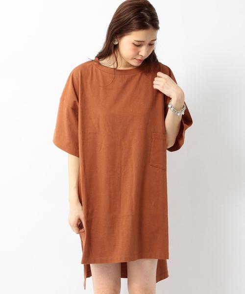 Another Edition(アナザーエディション)の「1ポケットボーイズTシャツ/AEBC 1POC BOYS T◆(Tシャツ/カットソー・レディース・オリーブ/ライトブルー/オレンジ/ホワイト/ライトグレー・フリー)」の5枚目の写真