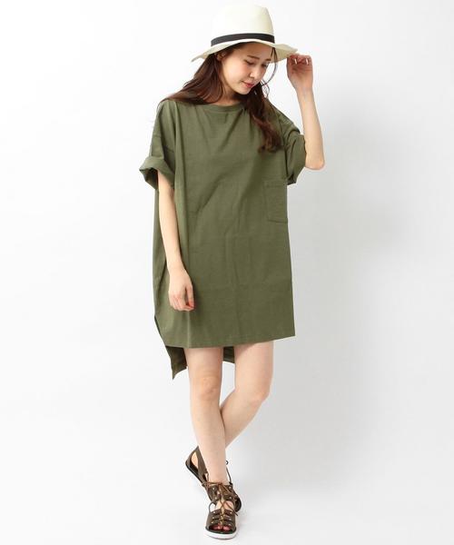 Another Edition(アナザーエディション)の「1ポケットボーイズTシャツ/AEBC 1POC BOYS T◆(Tシャツ/カットソー・レディース・オリーブ/ライトブルー/オレンジ/ホワイト/ライトグレー・フリー)」の22枚目の写真