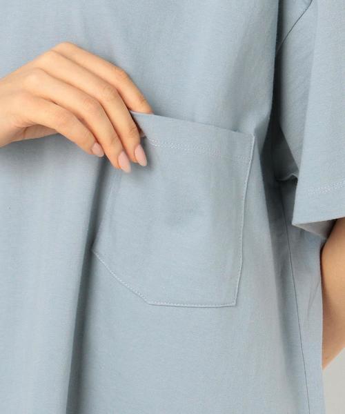 Another Edition(アナザーエディション)の「1ポケットボーイズTシャツ/AEBC 1POC BOYS T◆(Tシャツ/カットソー・レディース・オリーブ/ライトブルー/オレンジ/ホワイト/ライトグレー・フリー)」の15枚目の写真