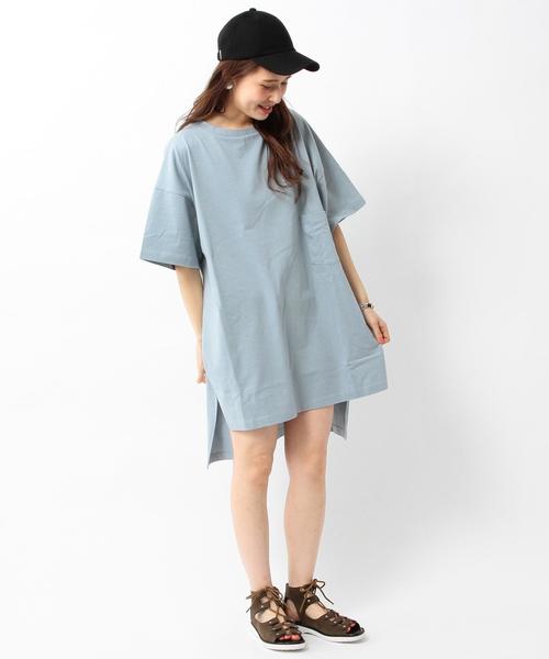 Another Edition(アナザーエディション)の「1ポケットボーイズTシャツ/AEBC 1POC BOYS T◆(Tシャツ/カットソー・レディース・オリーブ/ライトブルー/オレンジ/ホワイト/ライトグレー・フリー)」の11枚目の写真