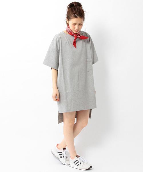 Another Edition(アナザーエディション)の「1ポケットボーイズTシャツ/AEBC 1POC BOYS T◆(Tシャツ/カットソー・レディース・オリーブ/ライトブルー/オレンジ/ホワイト/ライトグレー・フリー)」の12枚目の写真