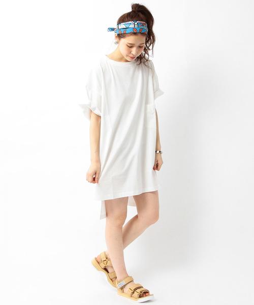 Another Edition(アナザーエディション)の「1ポケットボーイズTシャツ/AEBC 1POC BOYS T◆(Tシャツ/カットソー・レディース・オリーブ/ライトブルー/オレンジ/ホワイト/ライトグレー・フリー)」の13枚目の写真