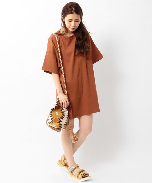 Another Edition(アナザーエディション)の「1ポケットボーイズTシャツ/AEBC 1POC BOYS T◆(Tシャツ/カットソー・レディース・オリーブ/ライトブルー/オレンジ/ホワイト/ライトグレー・フリー)」の7枚目の写真