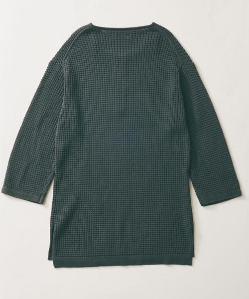 MONKEY TIME（モンキータイム）の「＜monkey time＞ ジップ クルーネック クオータースリーブニット◆（ニット/セーター・メンズ・ダークグレー/オリーブ・MEDIUM/SMALL/LARGE/X-LARGE）」の7枚目の写真