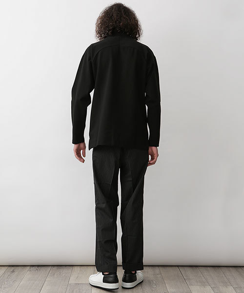 NANO universe（ナノユニバース）の「モックネック3DスリーブTEE（Tシャツ/カットソー・メンズ・カーキ/ホワイト/グレー/ブラック・44/46/48）」の6枚目の写真