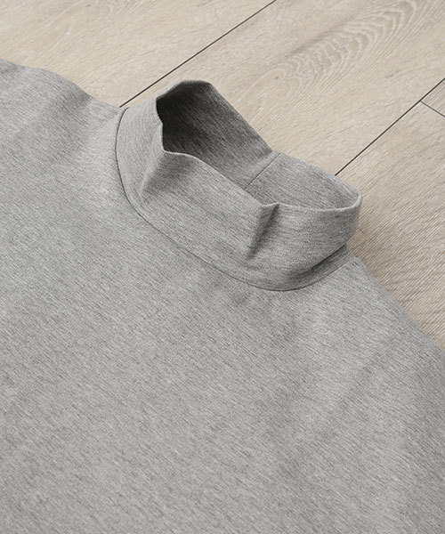 NANO universe（ナノユニバース）の「モックネック3DスリーブTEE（Tシャツ/カットソー・メンズ・カーキ/ホワイト/グレー/ブラック・44/46/48）」の8枚目の写真