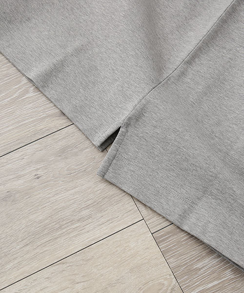 NANO universe（ナノユニバース）の「モックネック3DスリーブTEE（Tシャツ/カットソー・メンズ・カーキ/ホワイト/グレー/ブラック・44/46/48）」の9枚目の写真