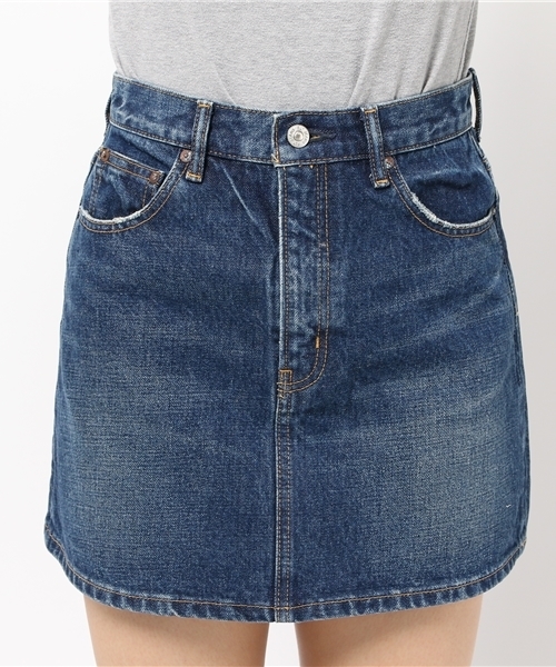 SLY（スライ）の「【ViVi 9月号掲載】WOLT HW S/SK-A（デニムスカート・レディース・ブルー・0/1/2）」の5枚目の写真