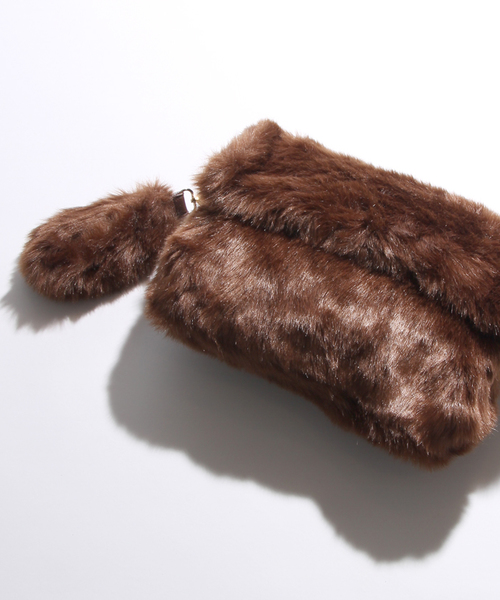 WEGO（ウィゴー）の「WEGO/クチオレファークラッチバッグ（クラッチバッグ・レディース・ブラウン/ブラック/ワイン/グレー/ピンク・FREE）」の22枚目の写真