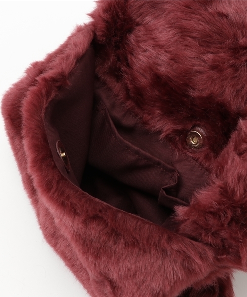 WEGO（ウィゴー）の「WEGO/クチオレファークラッチバッグ（クラッチバッグ・レディース・ブラウン/ブラック/ワイン/グレー/ピンク・FREE）」の6枚目の写真