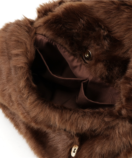 WEGO（ウィゴー）の「WEGO/クチオレファークラッチバッグ（クラッチバッグ・レディース・ブラウン/ブラック/ワイン/グレー/ピンク・FREE）」の7枚目の写真