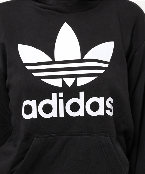 adidas（アディダス）の「【adicolor】 パーカー [TREFOIL LONG HOODIE]（パーカー・レディース・ブラック・SMALL/MEDIUM/LARGE/X-SMALL/XX-LARGE/XXX-LARGE）」の9枚目の写真