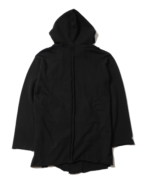 VIRGOwearworks（ヴァルゴウェアワークス）の「Sweat hood long coat（ポンチョ・メンズ・ブラック/ナチュラル・2/3/4）」の3枚目の写真
