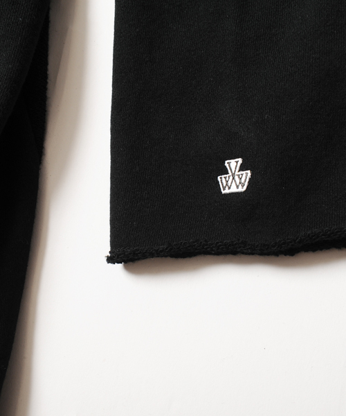 VIRGOwearworks（ヴァルゴウェアワークス）の「Sweat hood long coat（ポンチョ・メンズ・ブラック/ナチュラル・2/3/4）」の4枚目の写真