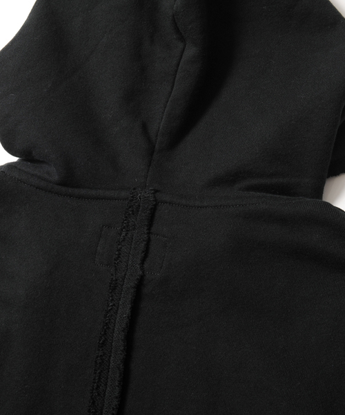 VIRGOwearworks（ヴァルゴウェアワークス）の「Sweat hood long coat（ポンチョ・メンズ・ブラック/ナチュラル・2/3/4）」の5枚目の写真