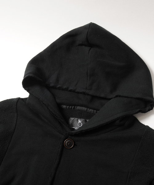 VIRGOwearworks（ヴァルゴウェアワークス）の「Sweat hood long coat（ポンチョ・メンズ・ブラック/ナチュラル・2/3/4）」の7枚目の写真