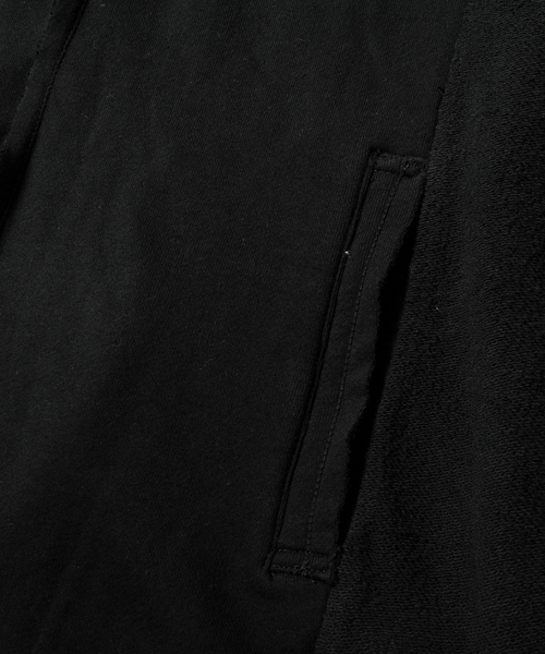 VIRGOwearworks（ヴァルゴウェアワークス）の「Sweat hood long coat（ポンチョ・メンズ・ブラック/ナチュラル・2/3/4）」の8枚目の写真