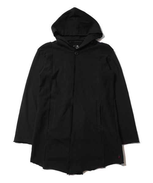 VIRGOwearworks（ヴァルゴウェアワークス）の「Sweat hood long coat（ポンチョ・メンズ・ブラック/ナチュラル・2/3/4）」の13枚目の写真