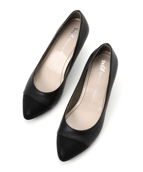 WA ORiental TRaffic(ダブルエーオリエンタルトラフィック)の「春夏新作★切替パンプス★7618(パンプス・レディース・ブラック/ベージュ/ネイビー・41/38/39/42/36/37/35/40/34)」の4枚目の写真