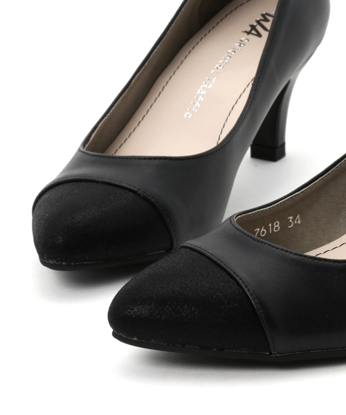 WA ORiental TRaffic(ダブルエーオリエンタルトラフィック)の「春夏新作★切替パンプス★7618(パンプス・レディース・ブラック/ベージュ/ネイビー・41/38/39/42/36/37/35/40/34)」の5枚目の写真